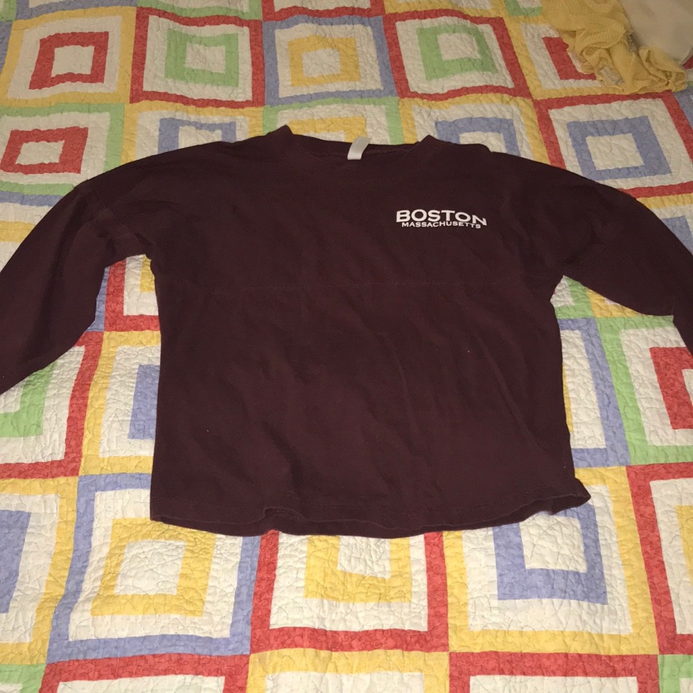 boston massachusetts long sleeve t-shirt